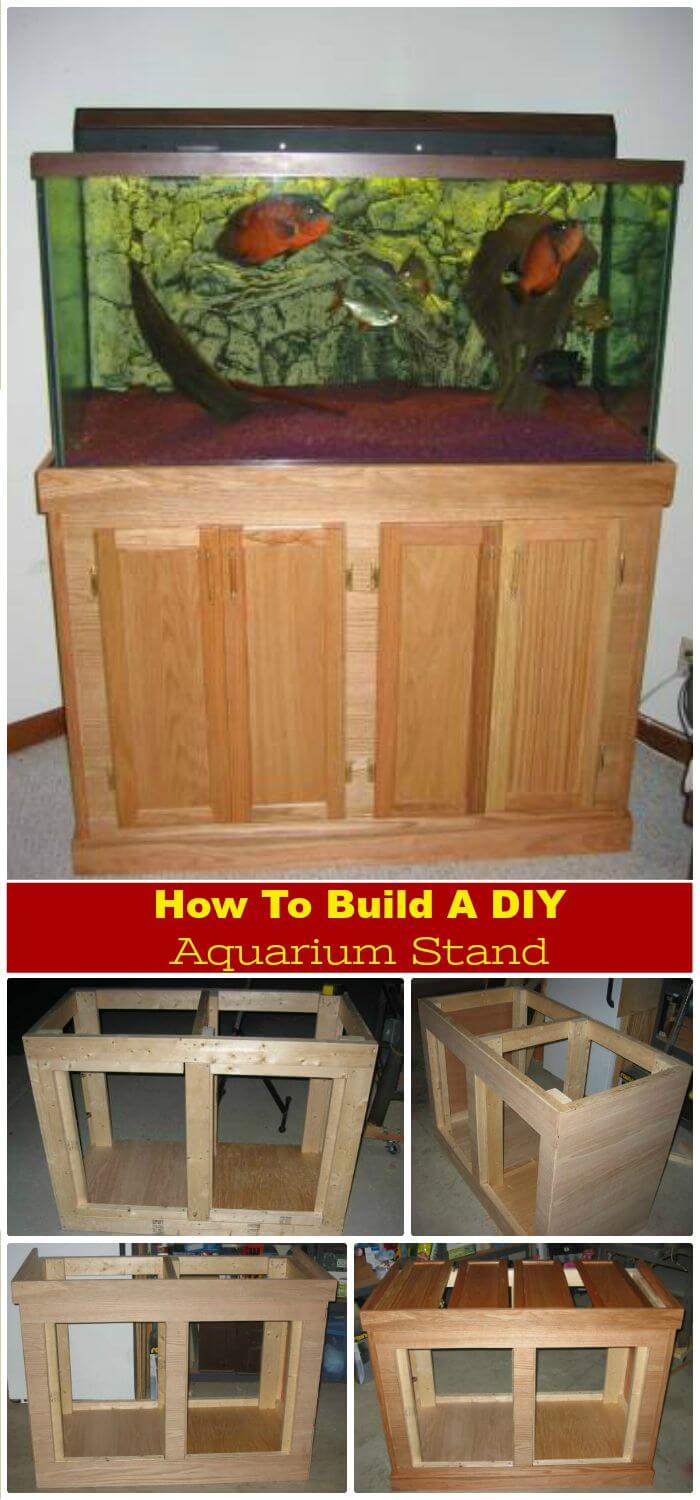 DIY How To Build Aquarium Stand, proyectos de soporte de acuario de bricolaje increíblemente inteligentes con un presupuesto limitado.