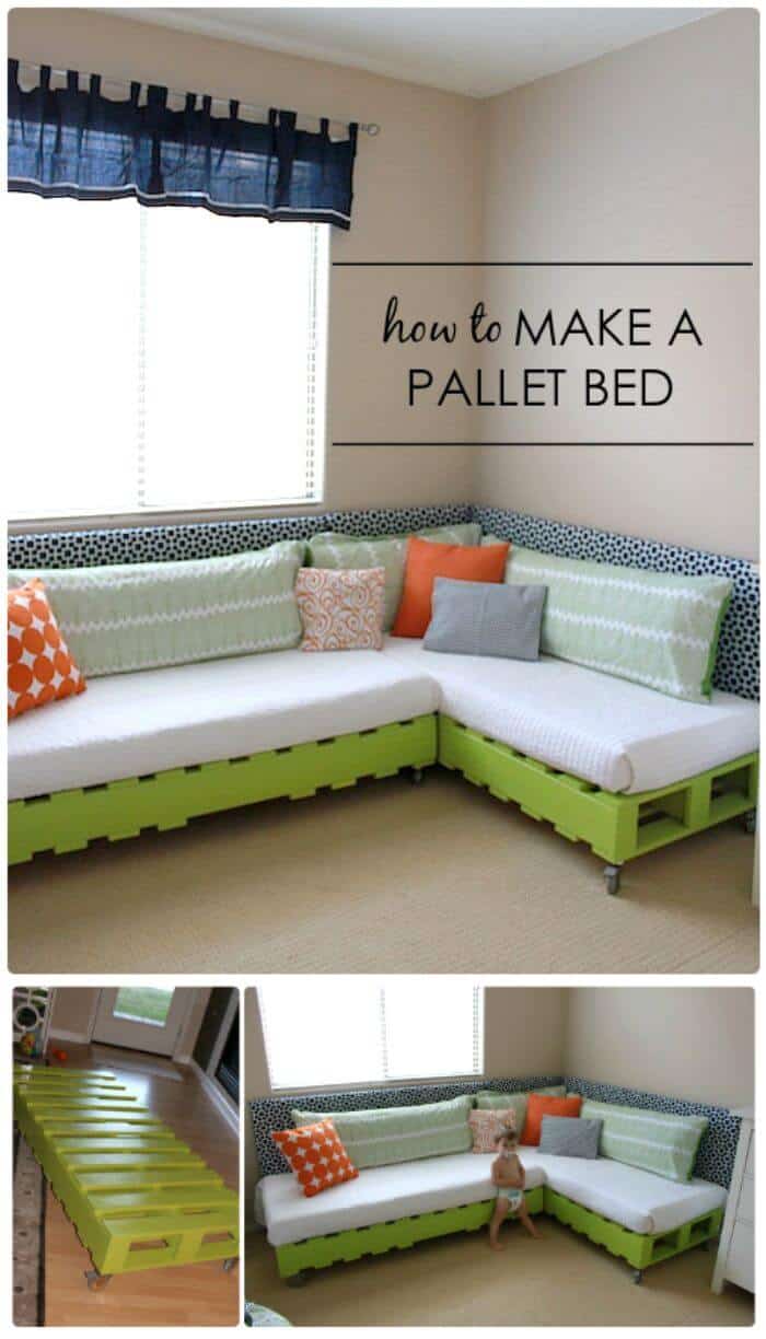 Tutorial paso a paso de bricolaje para cama con paletas: ideas para muebles de cama con paletas