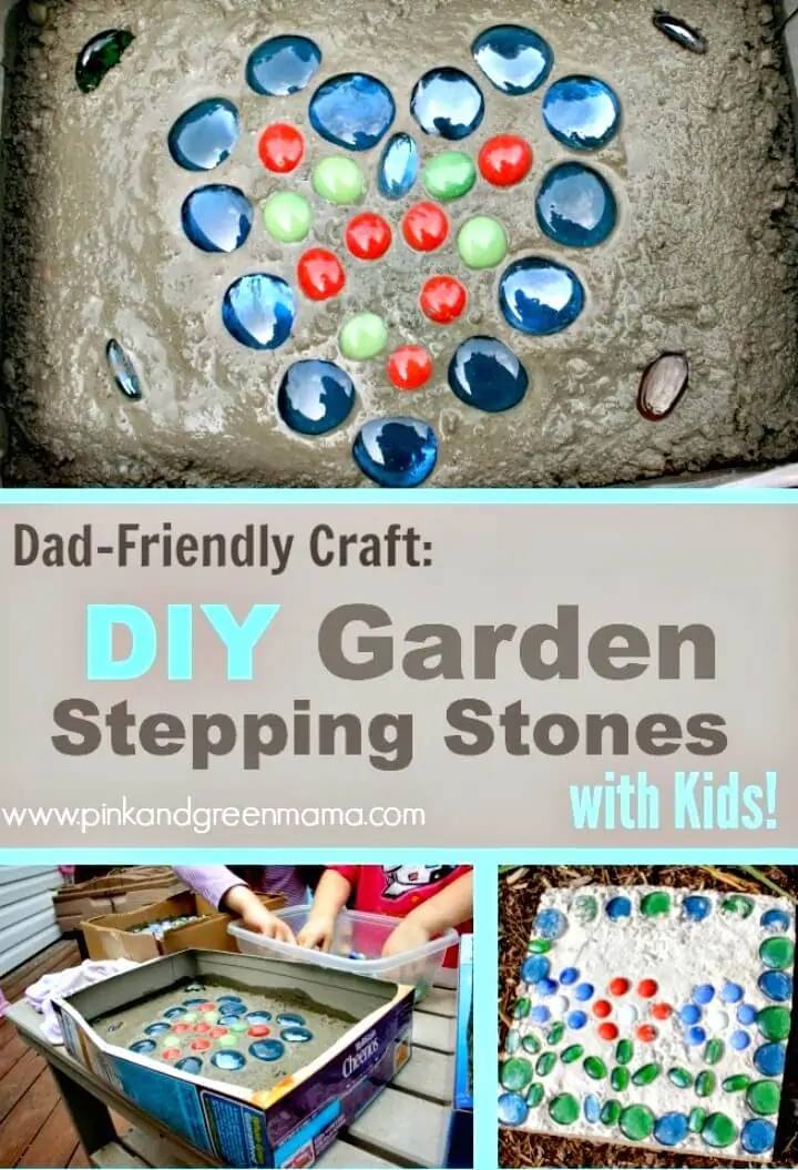 Pasadores de cemento para niños DIY para su jardín
