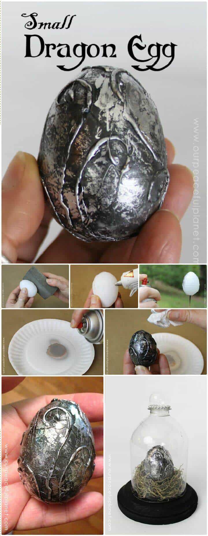 Haz un huevo de dragón pequeño con bricolaje