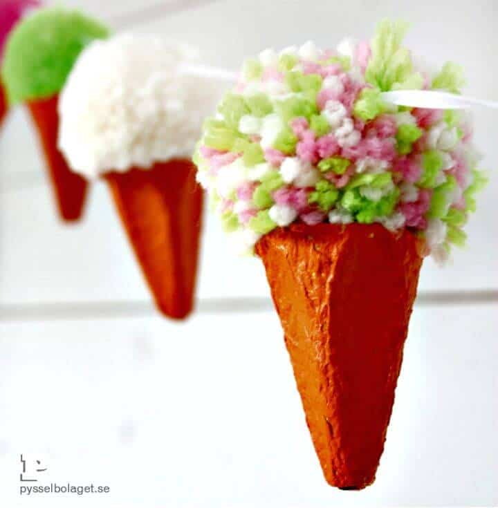 Guirnalda de helado DIY Pom Pom