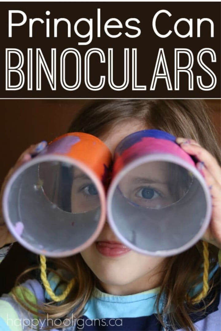 DIY Pringles Can Binoculars Craft para niños