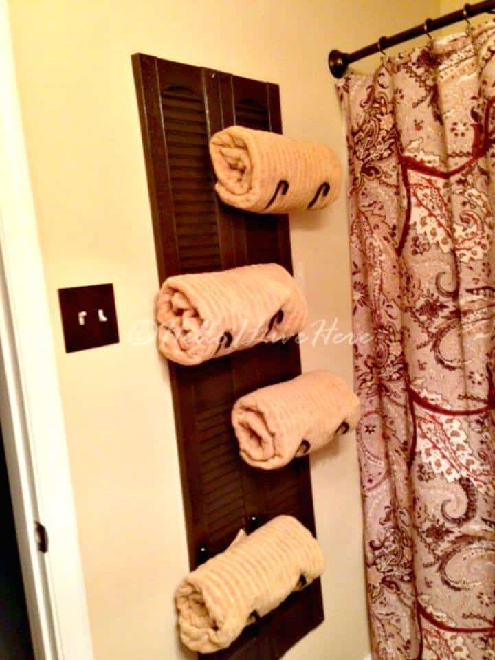 Tutorial de cómo hacer un toallero con persiana