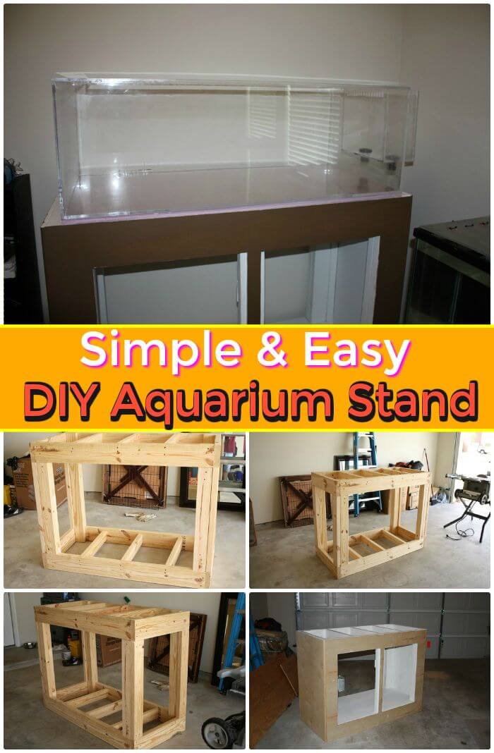 Soporte de acuario simple y fácil de bricolaje, hermosas ideas de soporte de acuario de bricolaje con planes fáciles y gratuitos