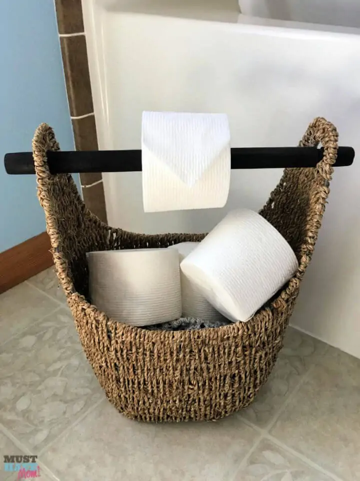 Soporte de cesta de papel higiénico de bricolaje