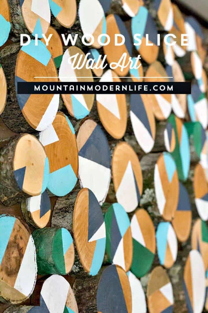 Tutorial de arte de pared DIY Wood Slice