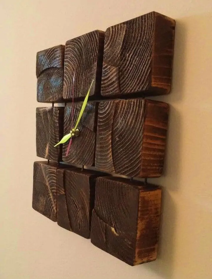 Reloj de madera de bricolaje en 8 pasos