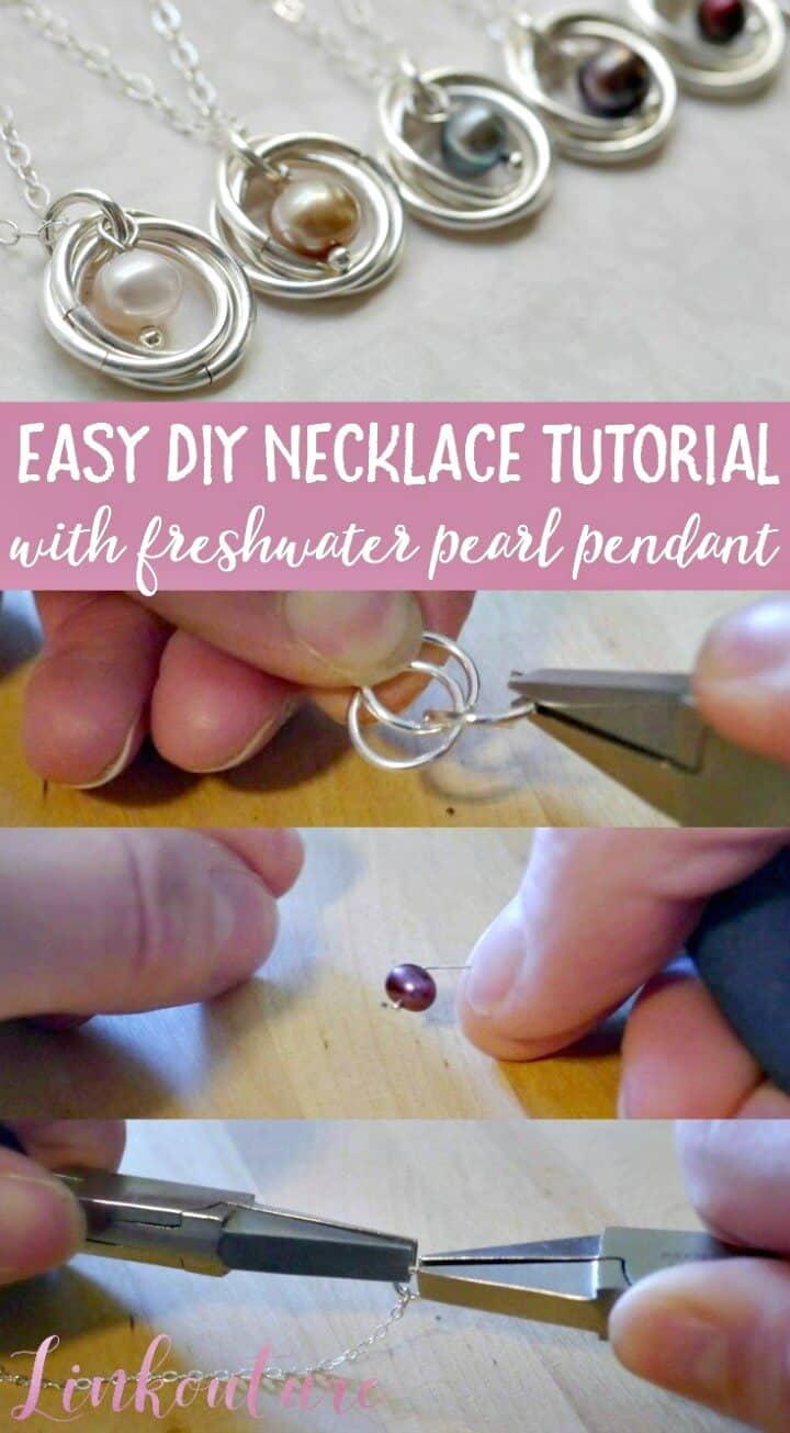 Cómo hacer un collar de perlas femenino de bricolaje 