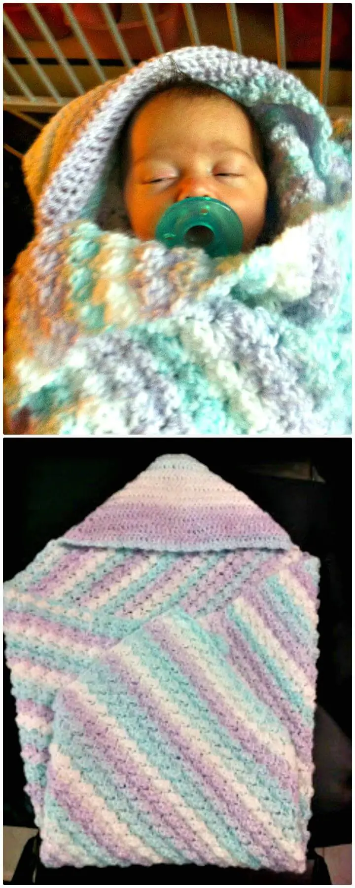 Manta de bebé con capucha Easy Crochet - Patrón libre