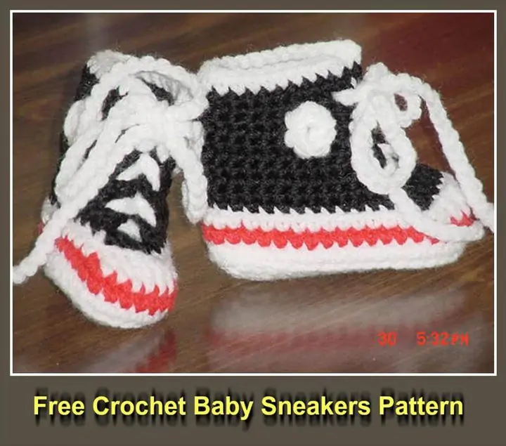 patrón de zapatillas de bebé de ganchillo gratis