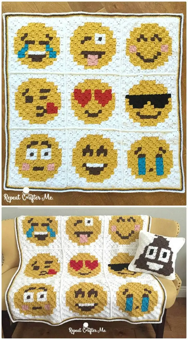Cómo liberar Crochet Emoji C2C Graphgan Pattern