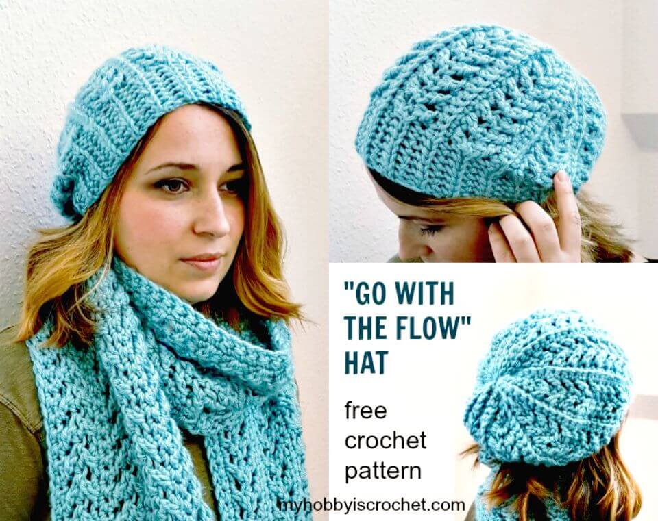 Sombrero Crochet Flow - Patrón Libre