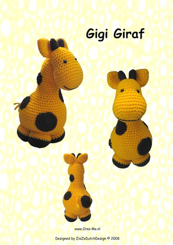 Cómo tejer a crochet el patrón Gigi Giraf