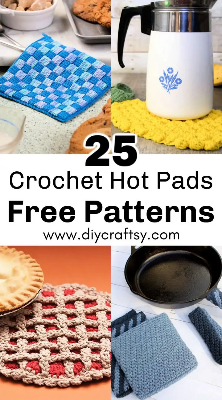 25 patrones de almohadillas calientes de ganchillo gratis