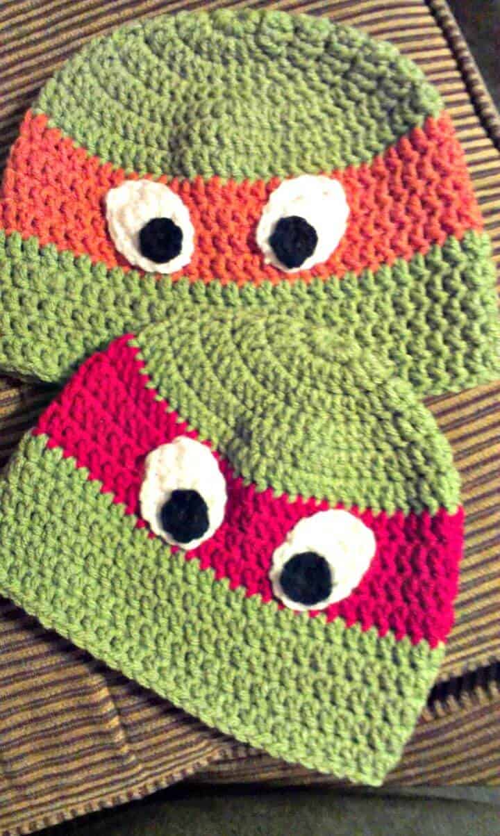 Sombrero Tortuga Ninja Crochet - Patrón Gratis