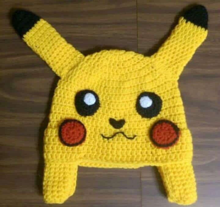 Cómo hacer un patrón de sombrero inspirado en Pokemon Pikachu de ganchillo gratis