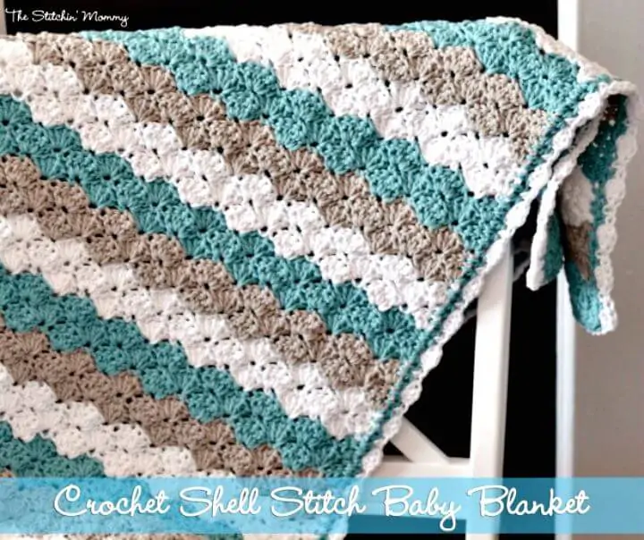 Cómo tejer una manta de punto de concha a crochet - Patrón gratuito