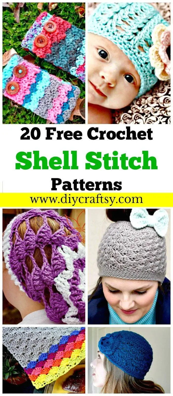 Free-Crochet-Shell-Stitch-Patterns-Free-Crochet-Patterns-DIY-Crafts