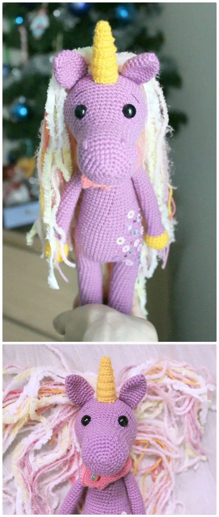 Patrón amigurumi unicornio tímido a crochet gratis