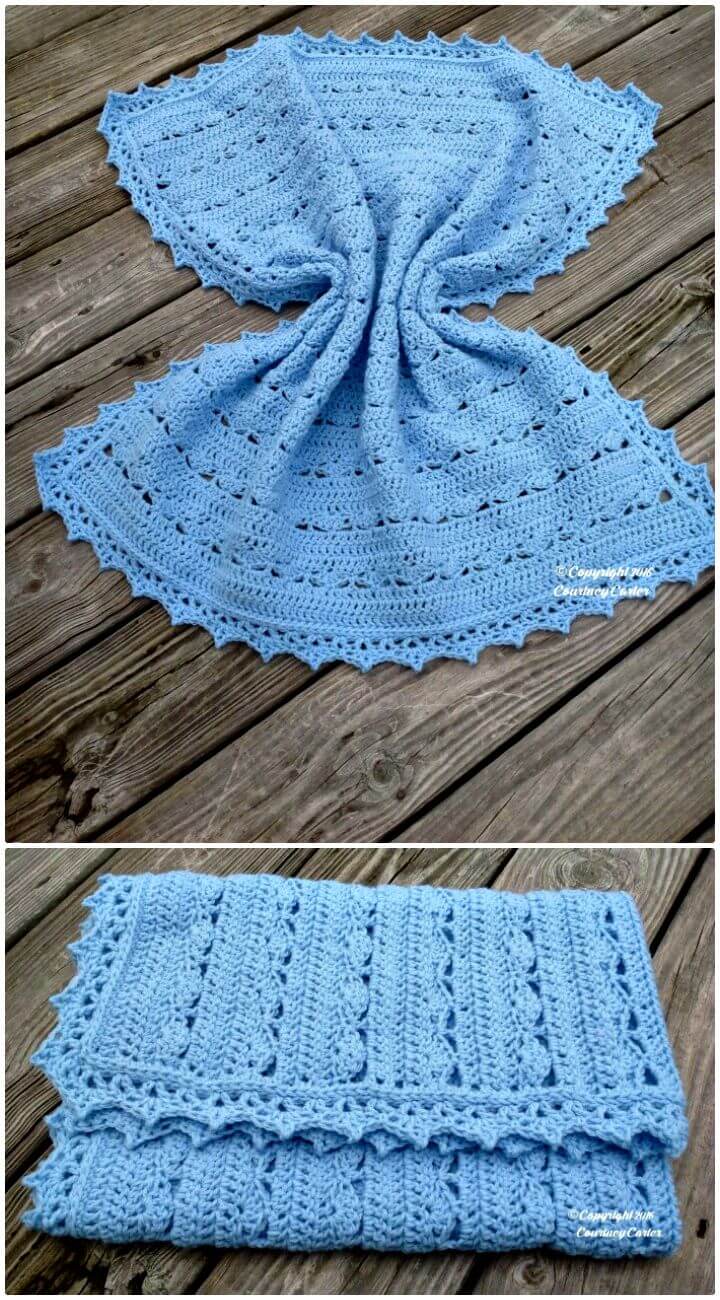 Crochet Simply Stunning Baby Blanket - Patrón gratuito