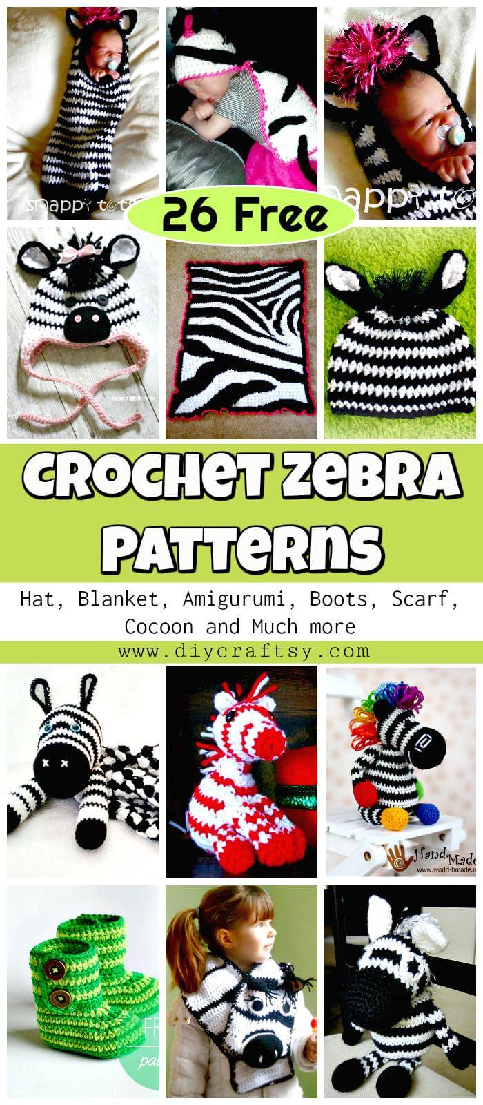 Free-Crochet-Zebra-Patterns-Crochet-Hat-Blanket-Amigurumi