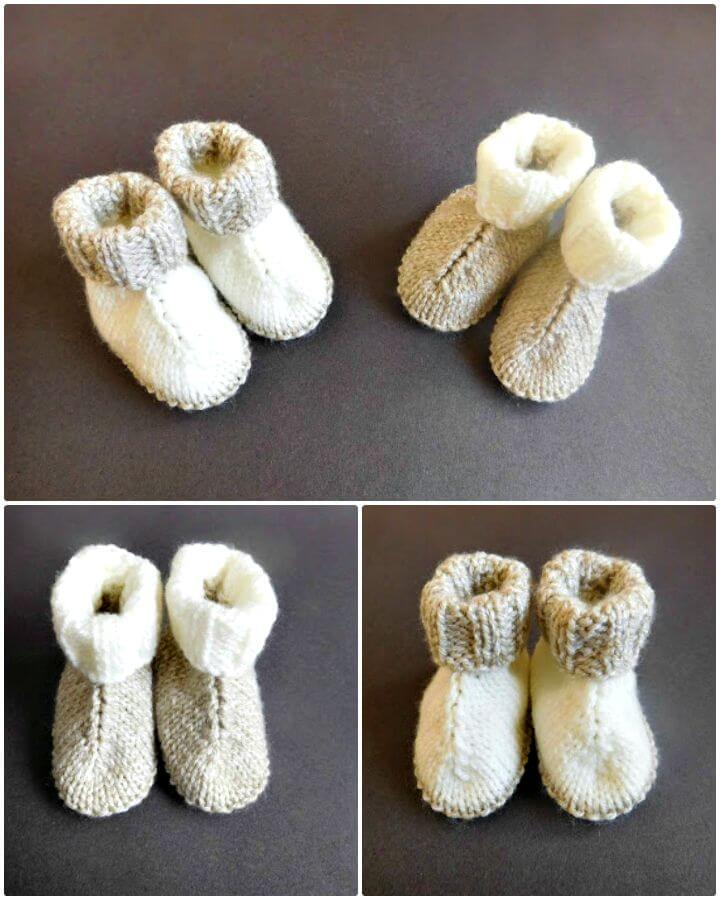 Cómo tejer gratis el patrón de botas de abrazo de bebé