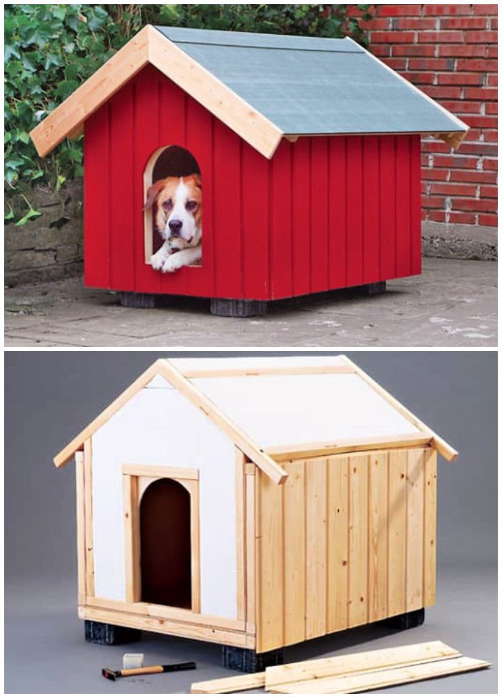 Casa de perro casera
