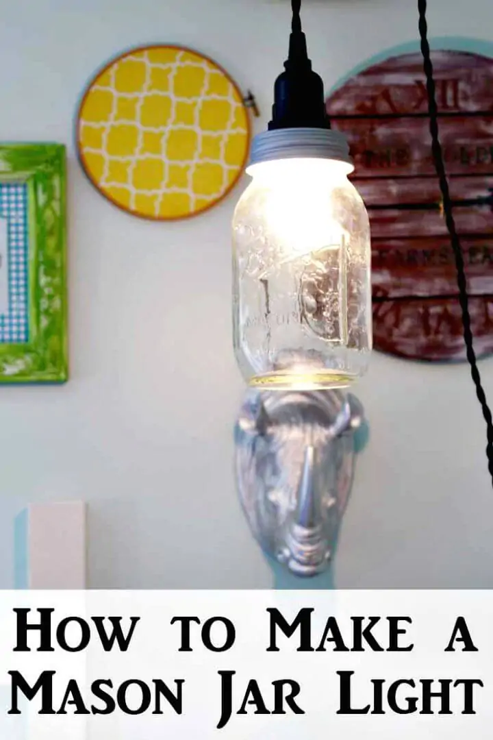 Fácil de hacer una luz de tarro de cristal en minutos: ideas de iluminación interior de bricolaje

