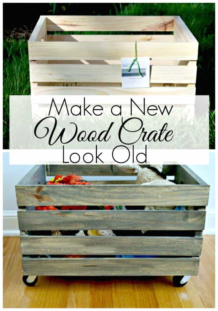 Cómo hacer que una nueva caja de madera parezca vieja