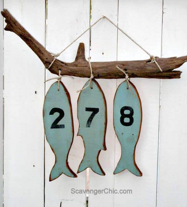 Cómo hacer los números de las casas de los peces: bricolaje
