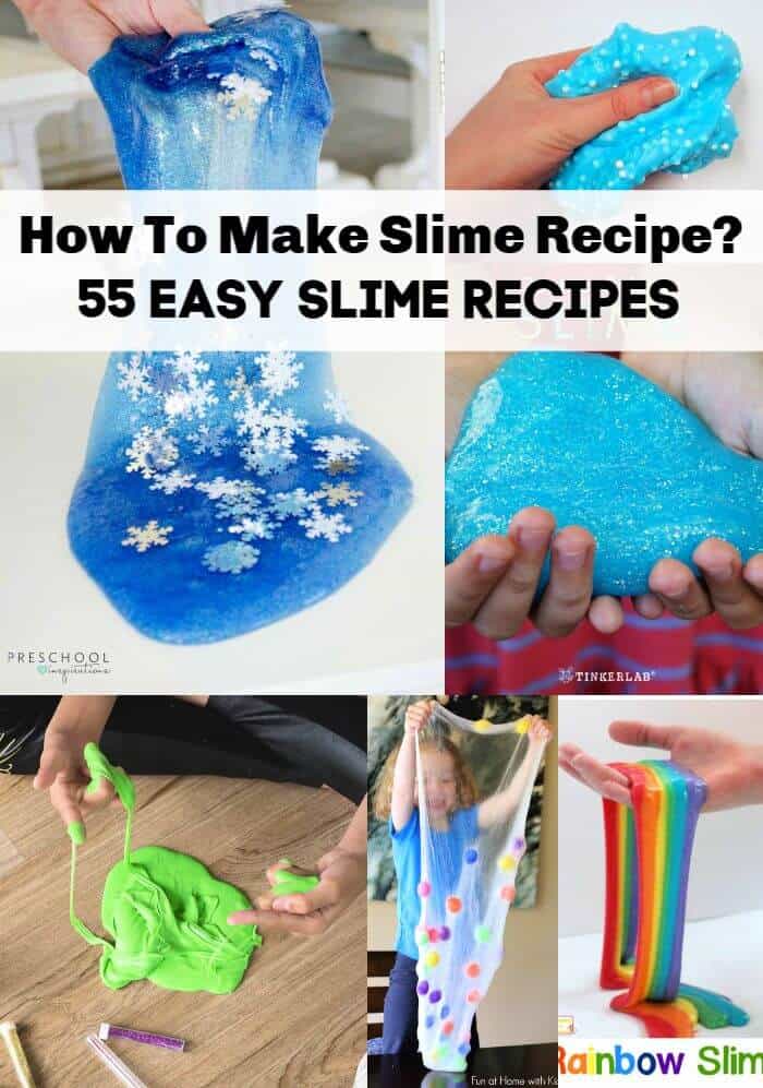 Cómo hacer una receta de slime - 55 recetas fáciles de slime