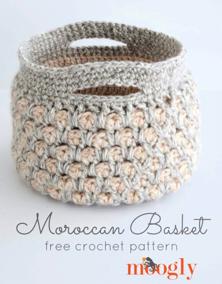 Cómo tejer una cesta marroquí a crochet