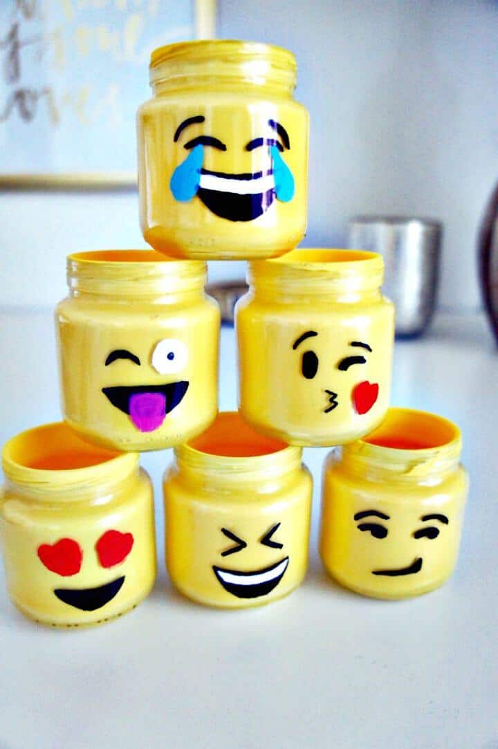 Cómo hacer frascos de vidrio Emoji - DIY