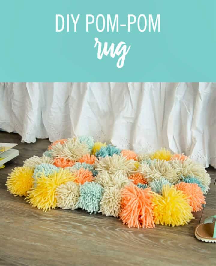 Cómo hacer una alfombra con pompones