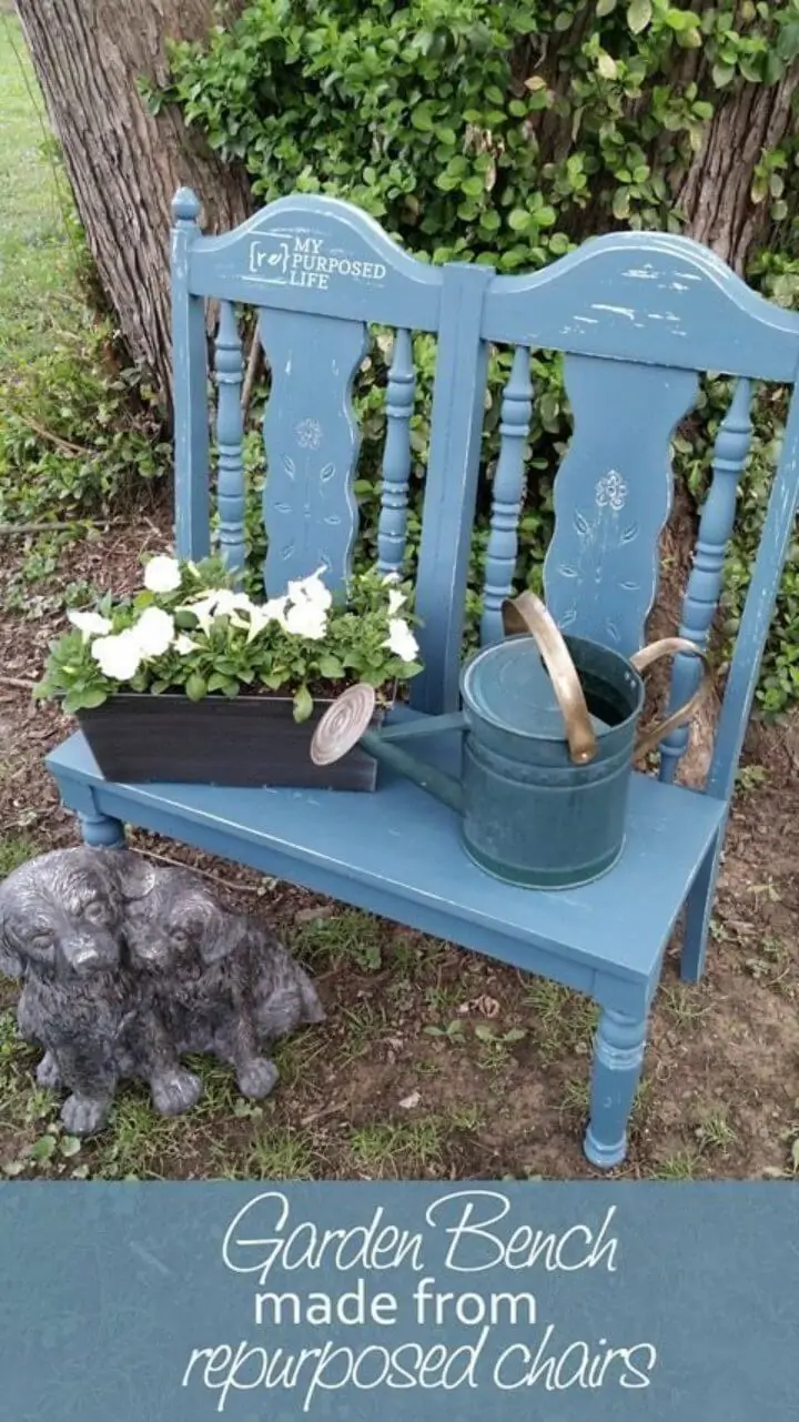 Cómo convertir sillas en bancos de jardín