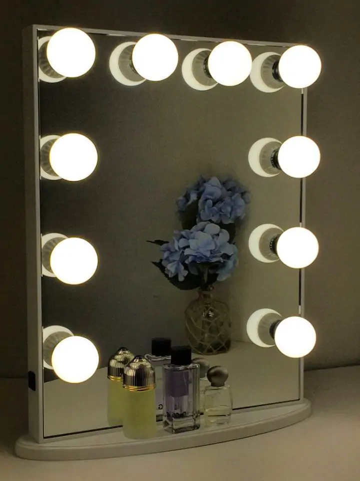 hermosas ideas de bricolaje para hacer su propia unidad de espejo de tocador iluminado