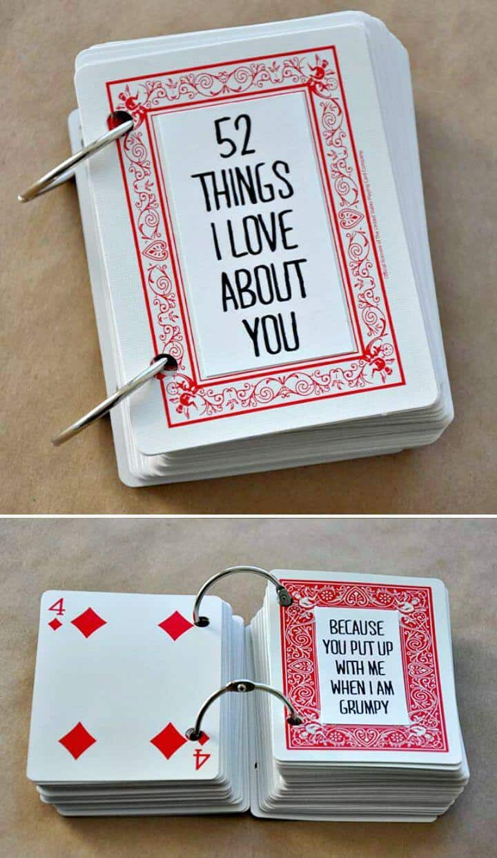 Make Mother's Day Gift Out Of Playing Cards - DIY