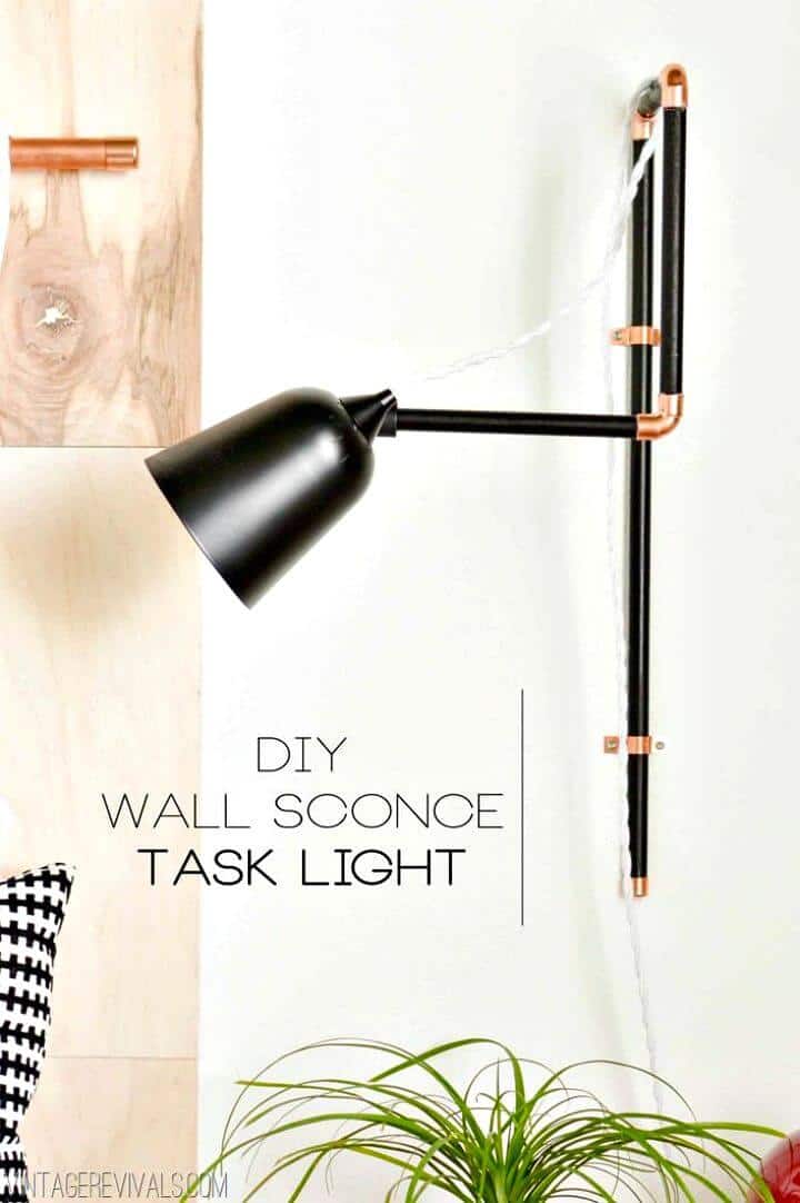 Haga luces de trabajo de aplique de pared - Ideas de iluminación interior de bricolaje