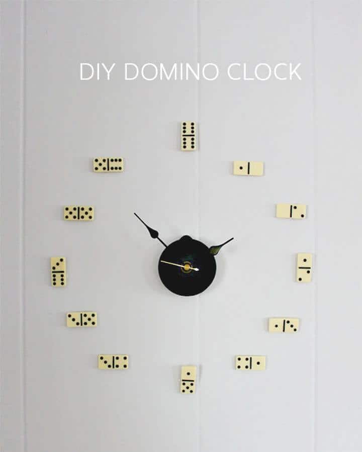 Haga su propio regalo de reloj de dominó - Regalo de bricolaje de último minuto
