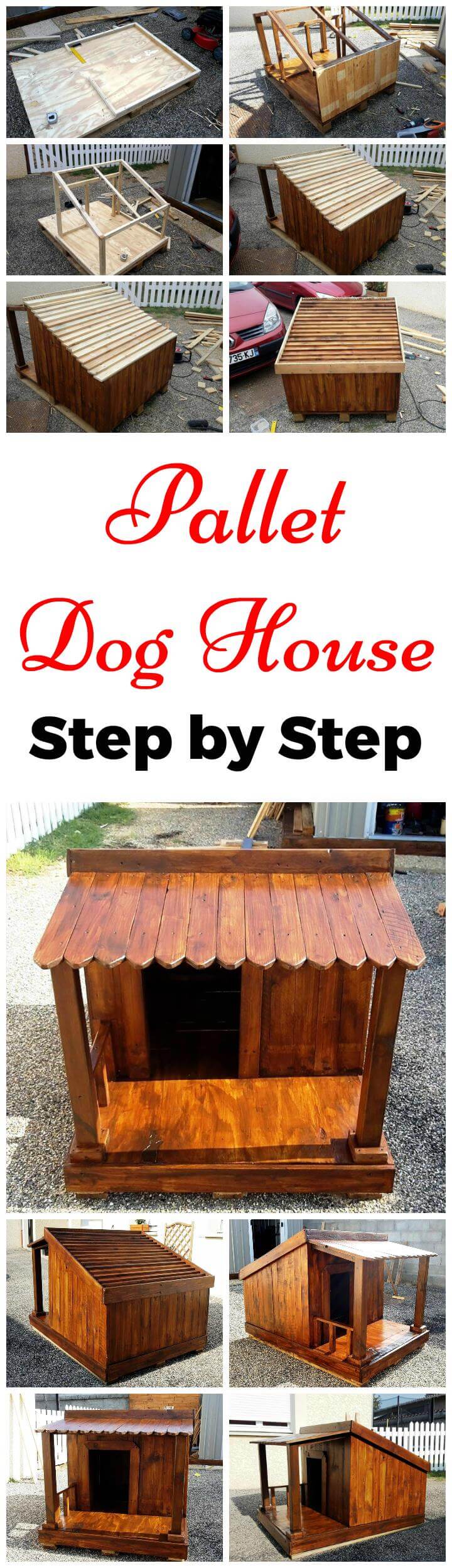 Pallet Dog House - Plano paso a paso