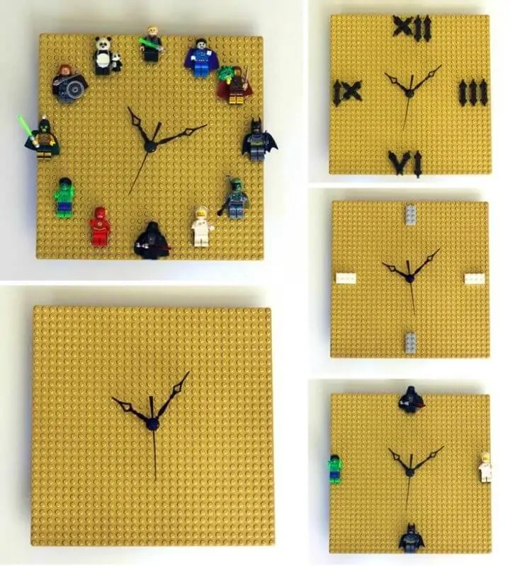 Reloj LEGO personalizable de bricolaje rápido y fácil