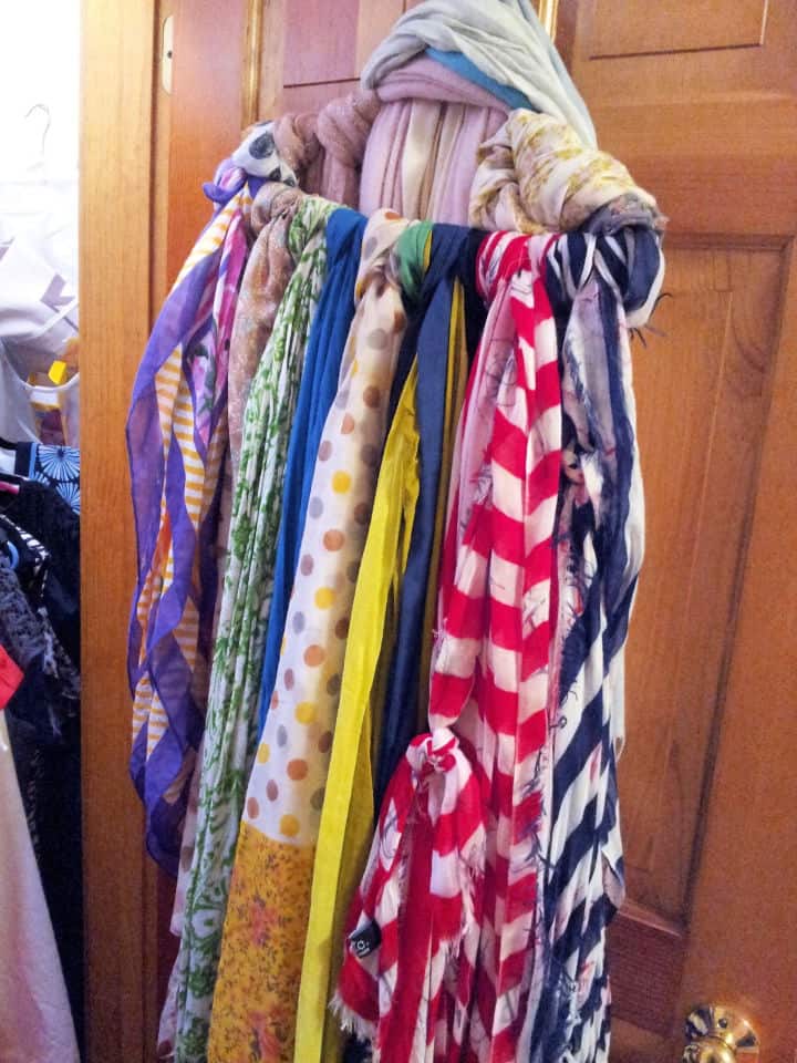 Organizador de bufandas