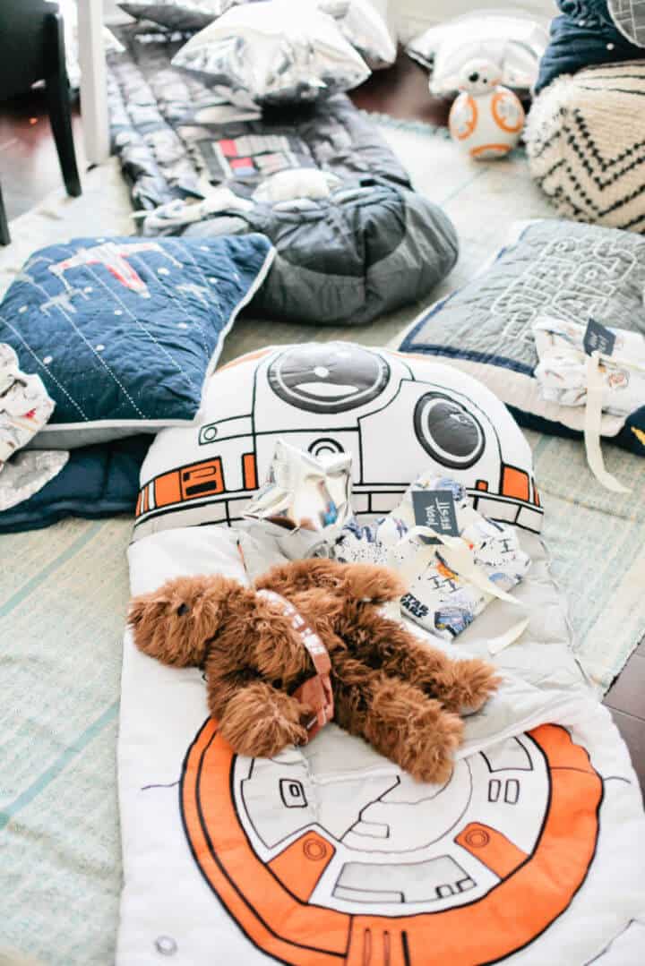 Fiesta de pijamas de Star Wars