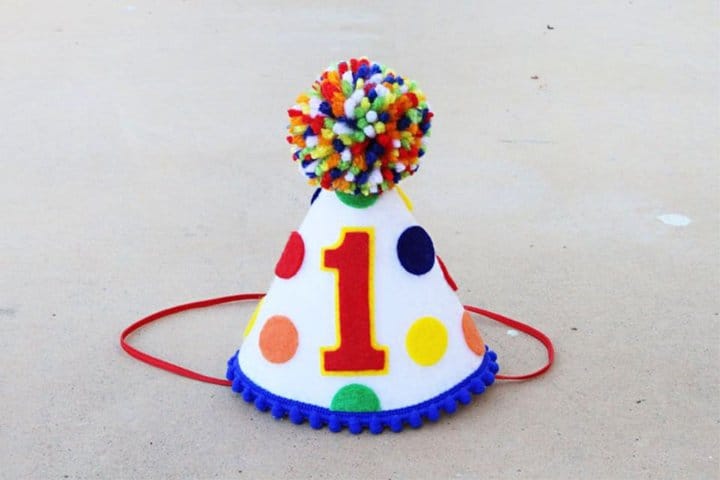 Sombrero de primer cumpleaños para niño pequeño