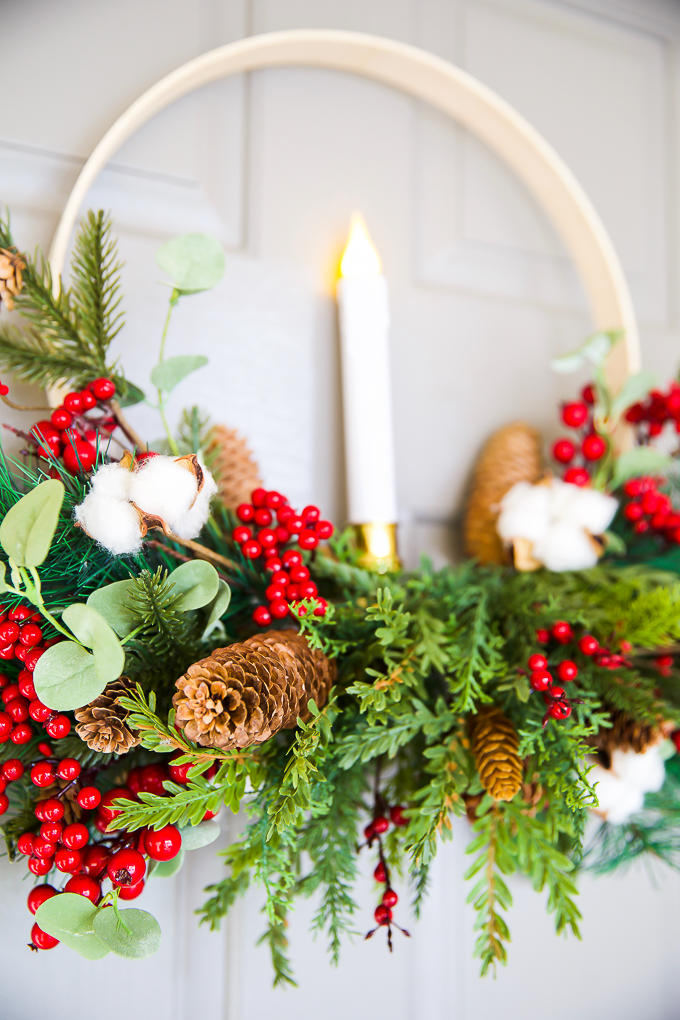 Candle-Christmas-Wreath-DIY