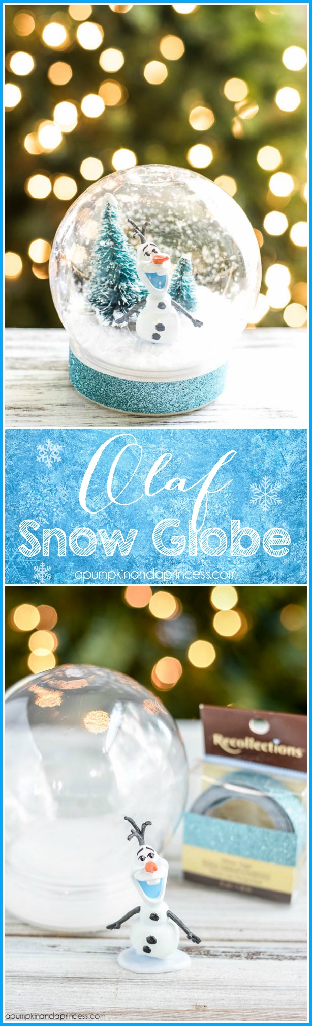 DIY-Olaf-Snow-Globe