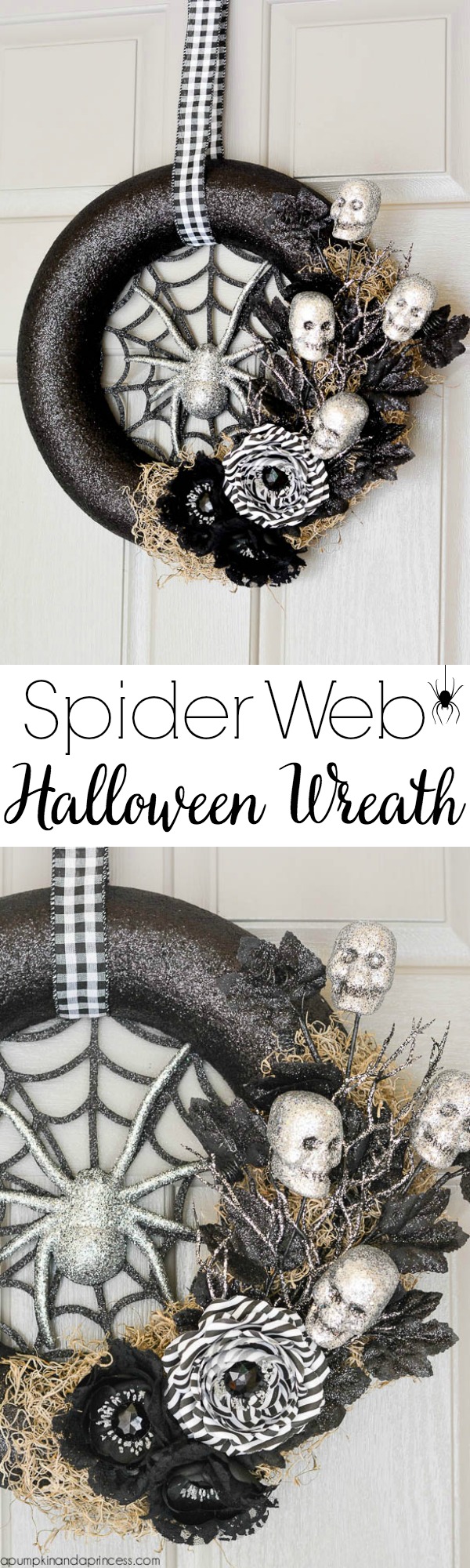 DIY-Spider-Web-Halloween-Wreath