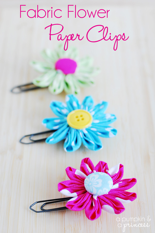 Fabric-Flower-Paper-Clips