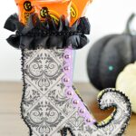 Favores de la fiesta de Halloween: Cajas de golosinas para zapatos de bruja