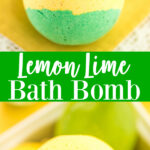 Bomba de baño de lima limón DIY